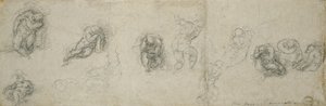 Studio degli Apostoli, c.1550-55 da Michelangelo Buonarroti